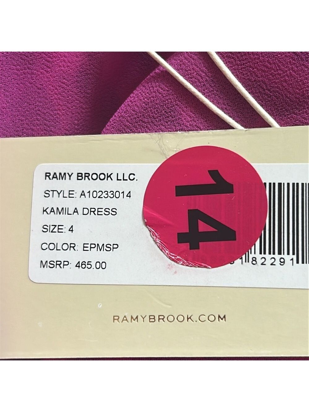Ramy Brook Kamila Mini Dress Purple Print Size 4 NWT - Picture 9 of 13